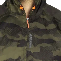 VESTE CHASSE IMPERMÉABLE LEGERE CAMO VERTE 100 -Sportmania veste chasse impermeable legere 100 camo verte 4