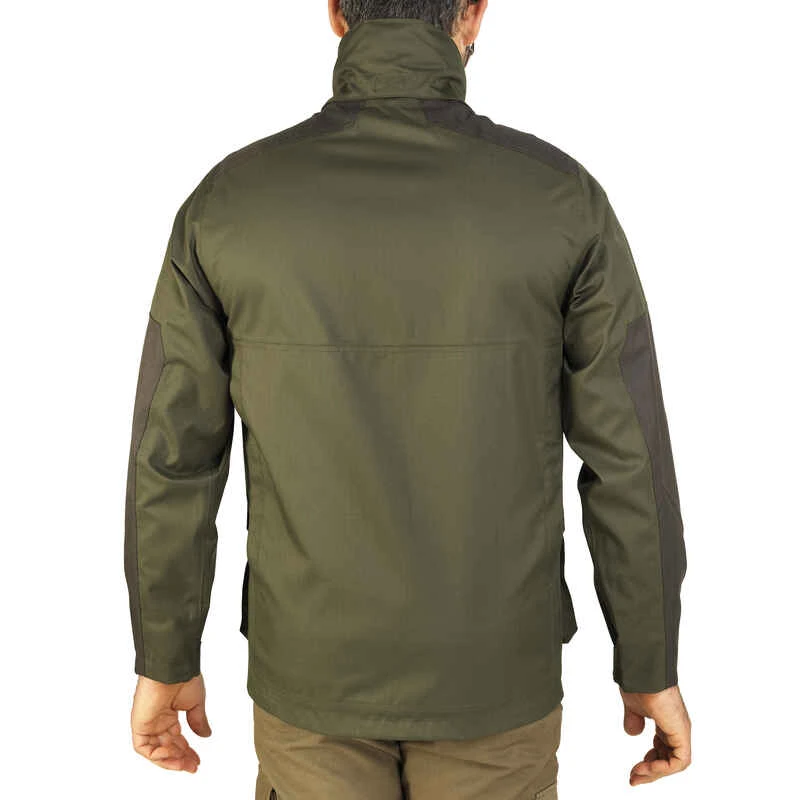 VESTE CHASSE Imperméable VERTE 500 2 VESTE CHASSE Imperméable VERTE 500 – Image 2