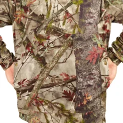 VESTE CHASSE SILENCIEUSE RESPIRANTE 100 CAMO FORET -Sportmania veste chasse silencieuse respirante 100 camo foret 6