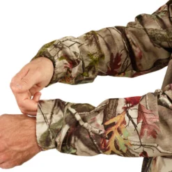 VESTE CHASSE SILENCIEUSE RESPIRANTE 100 CAMO FORET -Sportmania veste chasse silencieuse respirante 100 camo foret 8