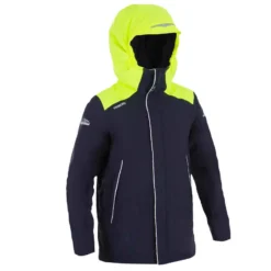Tribord Veste Chaude Et Imperméable Bateau Sailing 100 Enfant Bleu / Jaune