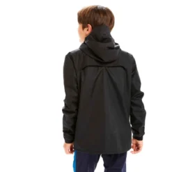Kipsta VESTE COUPE PLUIE DE FOOTBALL T500 ENFANT NOIRE -Sportmania veste coupe pluie de football t500 enfant noire 2
