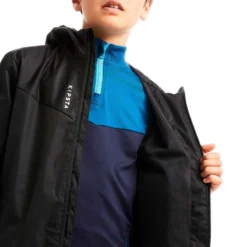 Kipsta VESTE COUPE PLUIE DE FOOTBALL T500 ENFANT NOIRE -Sportmania veste coupe pluie de football t500 enfant noire 4