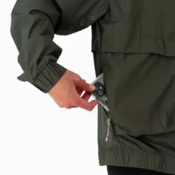 Kalenji Veste Running Coupe Vent Femme - Wind Breath Kaki -Sportmania veste coupe vent femme de running kaki 5