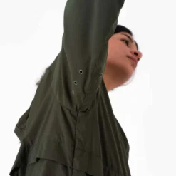 Kalenji Veste Running Coupe Vent Femme - Wind Breath Kaki -Sportmania veste coupe vent femme de running kaki 6