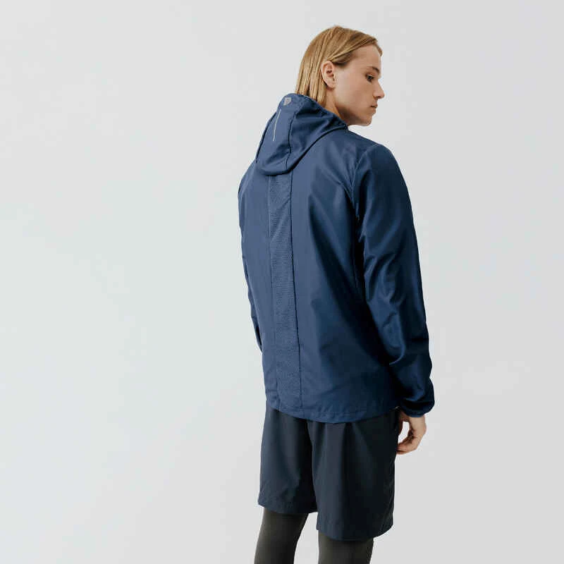 VESTE COUPE VENT DE RUNNING HOMME KALENJI RUN WIND BLEU ARDOISE 2 VESTE COUPE VENT DE RUNNING HOMME KALENJI RUN WIND BLEU ARDOISE – Image 2