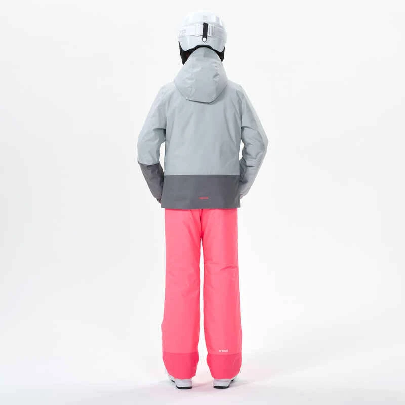 WEDZE VESTE DE SKI ENFANT CHAUDE ET IMPERMEABLE - 100 GRISE 9 WEDZE VESTE DE SKI ENFANT CHAUDE ET IMPERMEABLE - 100 GRISE – Image 9