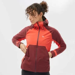 Quechua Veste Imperméable De Randonnée Montagne - MH500 - Femme -Sportmania veste impermeable de randonnee montagne mh500 femme 10