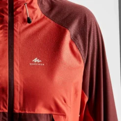 Quechua Veste Imperméable De Randonnée Montagne - MH500 - Femme -Sportmania veste impermeable de randonnee montagne mh500 femme 2