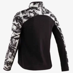 Veste Légère Respirante W500 Fille GYM ENFANT Noir Imprimé -Sportmania veste legere respirante w500 fille gym enfant noir imprime 2