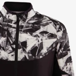Veste Légère Respirante W500 Fille GYM ENFANT Noir Imprimé -Sportmania veste legere respirante w500 fille gym enfant noir imprime 3