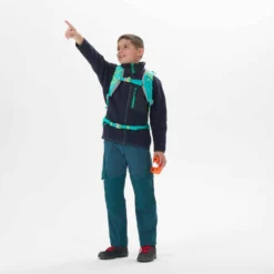 Quechua VESTE POLAIRE CHAUDE DE RANDONNEE - MH500 BLEUE MARINE - ENFANT 7-15 ANS -Sportmania veste polaire chaude de randonnee mh500 bleue marine enfant 7 15 ans 1