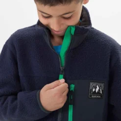Quechua VESTE POLAIRE CHAUDE DE RANDONNEE - MH500 BLEUE MARINE - ENFANT 7-15 ANS -Sportmania veste polaire chaude de randonnee mh500 bleue marine enfant 7 15 ans 5
