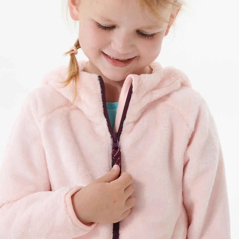 Quechua Veste Polaire Chaude De Randonnée - MH500 Rose - Enfant 2- 6 Ans 5 Quechua Veste Polaire Chaude De Randonnée - MH500 Rose - Enfant 2- 6 Ans – Image 5