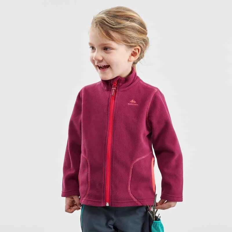 Quechua Veste Polaire De Randonnée - MH150 Violette - Enfant 2-6 Ans 2 Quechua Veste Polaire De Randonnée - MH150 Violette - Enfant 2-6 Ans – Image 2