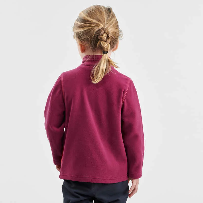 Quechua Veste Polaire De Randonnée - MH150 Violette - Enfant 2-6 Ans 3 Quechua Veste Polaire De Randonnée - MH150 Violette - Enfant 2-6 Ans – Image 3