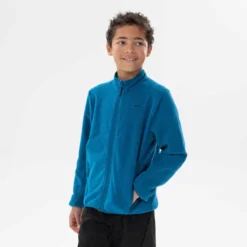 Quechua Veste Polaire De Randonnée - MH150 Bleue - Enfant 7-15 Ans -Sportmania veste polaire de randonnee mh150 grise enfant 7 15 ans 3