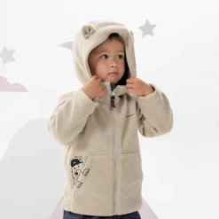 Quechua Veste Polaire De Randonnée - MH500 KID Beige - Enfant 2-6 Ans -Sportmania veste polaire de randonnee mh500 kid beige enfant 2 6 ans 6