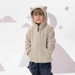 Quechua Veste Polaire De Randonnée - MH500 KID Beige - Enfant 2-6 Ans -Sportmania veste polaire de randonnee mh500 kid beige enfant 2 6 ans 7