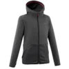 Quechua VESTE POLAIRE DE RANDONNEE - MH500 NOIRE GRISE - ENFANT 7-15 ANS