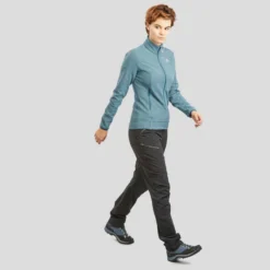 Quechua Veste Polaire De Randonnée - MH120 - Femme -Sportmania veste polaire de randonnee montagne femme mh120 prune 4