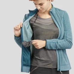 Quechua Veste Polaire De Randonnée - MH120 - Femme -Sportmania veste polaire de randonnee montagne femme mh120 prune 6