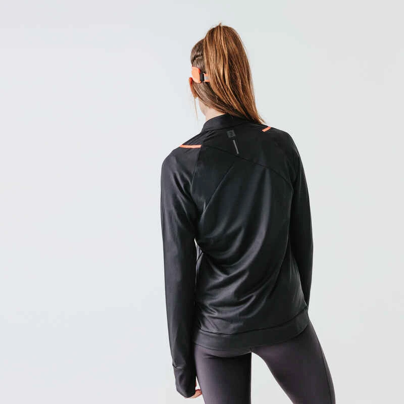 Kalenji VESTE DE RUNNING FEMME RUN DRY NOIR 2 Kalenji VESTE DE RUNNING FEMME RUN DRY NOIR – Image 2