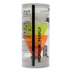 Volant De Badminton En Plastique PSC 100 X 3 - Blanc/Gris/Orange -Sportmania volant de badminton en plastique psc 100 x 3 blancslashgrisslashorange 5