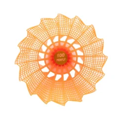 Volant De Badminton En Plastique PSC 100 X 3 - Blanc/Gris/Orange -Sportmania volant de badminton en plastique psc 100 x 3 blancslashgrisslashorange 9