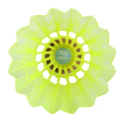 Volant De Badminton En Plastique PSC 500 X 6 - Jaune -Sportmania volant de badminton en plastique psc 500 x 6 jaune 10
