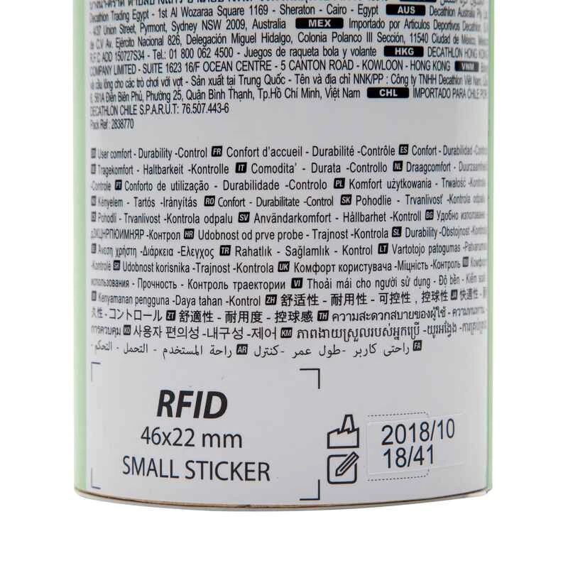 Volant De Badminton Extérieur PSC 130 X 3 - Blanc/jaune /orange 5 Volant De Badminton Extérieur PSC 130 X 3 - Blanc/jaune /orange – Image 5