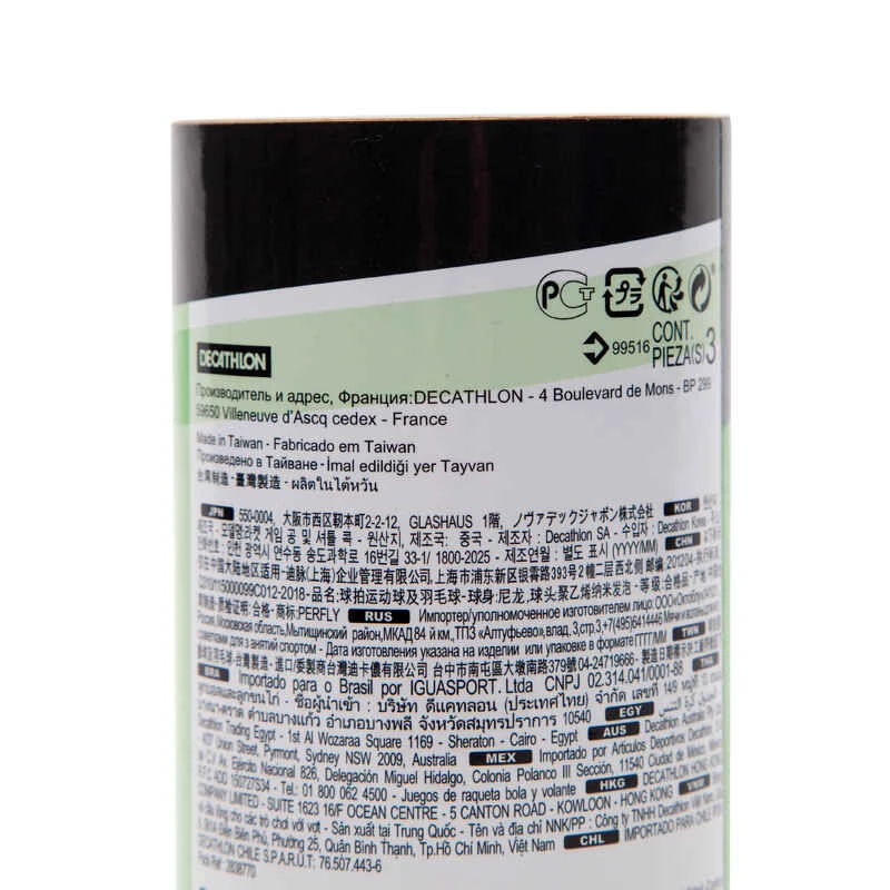 Volant De Badminton Extérieur PSC 130 X 3 - Blanc/jaune /orange 7 Volant De Badminton Extérieur PSC 130 X 3 - Blanc/jaune /orange – Image 7