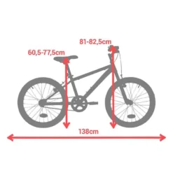 BTWIN VTT ENFANT ROCKRIDER ST 100 20 POUCES 6-9 Ans BLANC -Sportmania vtt enfant rockrider st 100 20 pouces 6 9 ans blanc 6