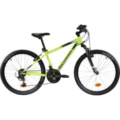 BTWIN VTT ENFANT ROCKRIDER ST 500 24 POUCES 9-12 Ans Jaune Fluo